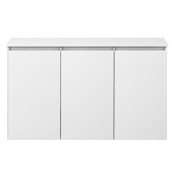 Komoda MEGAN K1 z szafkami 120 cm biały/dąb sonoma