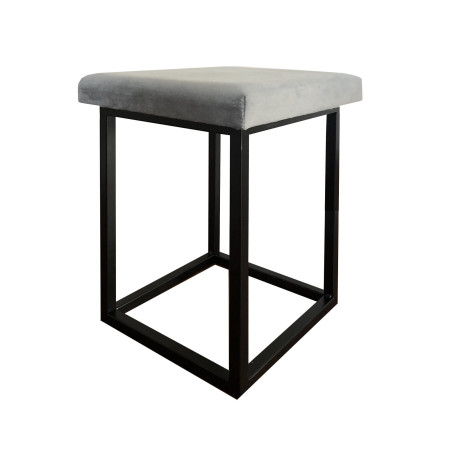 Taboret LOFT czarny metalowy