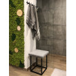Taboret LOFT czarny metalowy