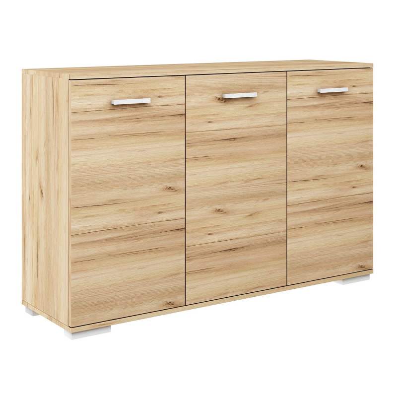 Komoda z trzema szafkami ABS-120 K1 dąb złoty Komoda z trzema szafkami ABS-120 K1 dąb złoty