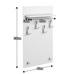 Zestaw mebli do przedpokoju 120W2 biały