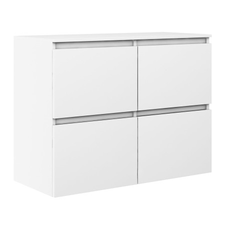 Komoda MEGAN K4 z szafkami 90 cm biała
